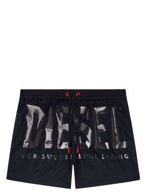 Diesel Bmbx-Ken-37 denim-print swim shorts - Black