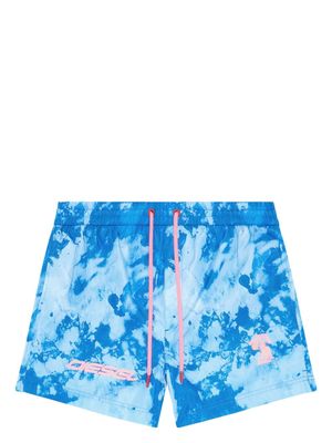 Diesel Bmbx-Ken-37-Zip printed swim shorts - Blue