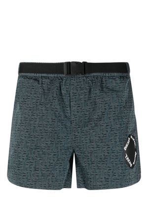Diesel Bmbx-Nico belted swim shorts - Blue