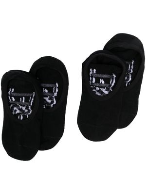 Diesel branded-footbed detail socks - Black