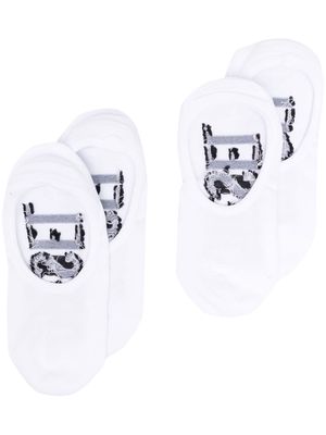Diesel branded-footbed socks pack - White