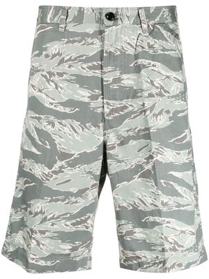 Diesel camouflage-print bermuda shorts - Green