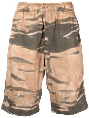 Diesel camouflage-print elasticated shorts - Neutrals