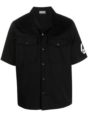 Diesel cargo button-up shirt - Black