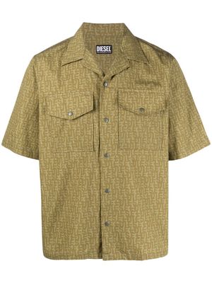 Diesel cargo button-up shirt - Green