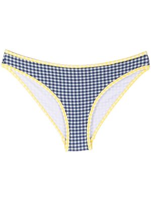 Diesel check-print bikini bottoms - Blue