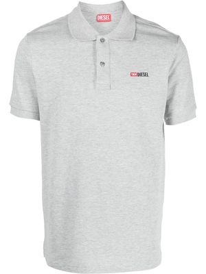 Diesel chest logo-print polo shirt - Grey