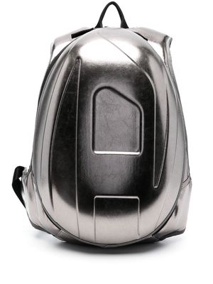Diesel chrome round backpack - Grey