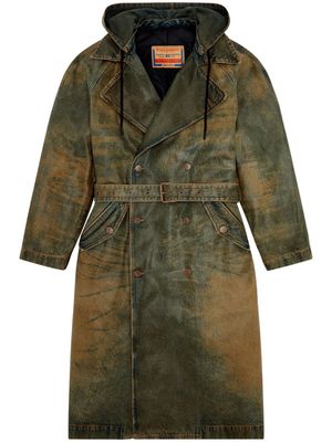 Diesel CL-J-MATTHEW cotton trench coat - Brown