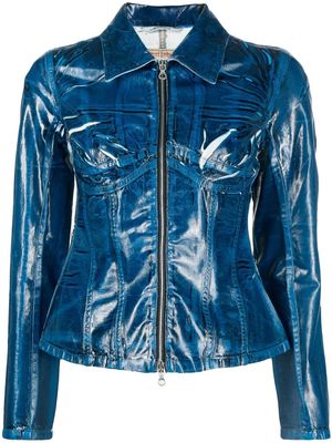 Diesel coated denim jacket - Blue