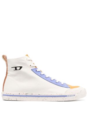 DIESEL colour-block detail sneakers - White