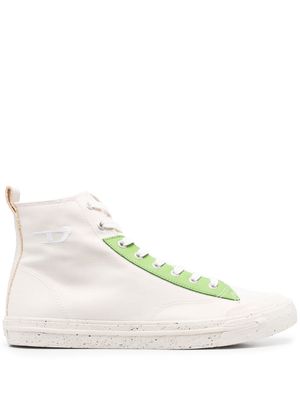 Diesel colourblock high-top sneakers - Neutrals