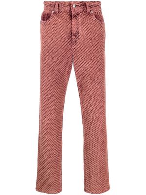 Diesel corduroy straight-leg trousers - Pink