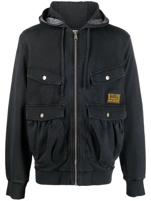 Diesel cotton bomber jacket - Black