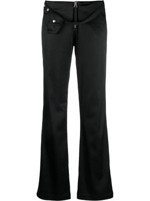 Diesel cotton flared trousers - Black