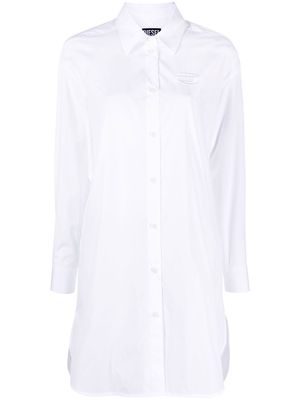 Diesel cotton shirt dress - White
