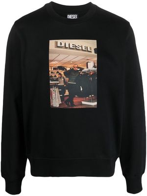 Diesel crew-neck sweatshirt - Black
