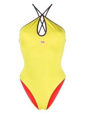 Diesel crossover-straps one-piece - Yellow