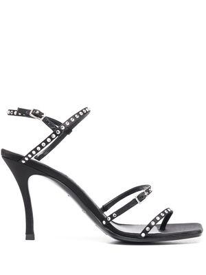 Diesel crystal-embellished high-heel sandals - Black