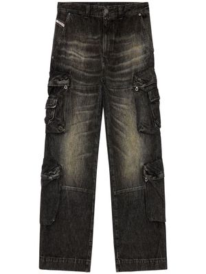Diesel D-Fish 0ghaa straight-leg jeans - Black