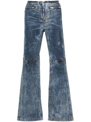 Diesel D-Gen bleached-effect bootcut jeans - Blue