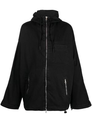 Diesel D-Hennes hooded denim jacket - Black