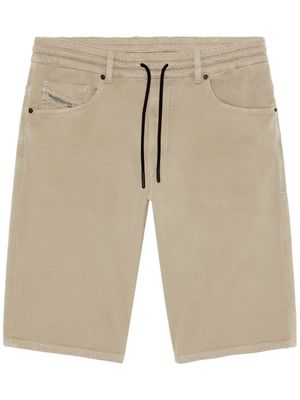 Diesel D-Krooley drawstring-waist denim shorts - Neutrals