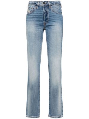 Diesel D-Mine mid-rise straight-leg jeans - Blue