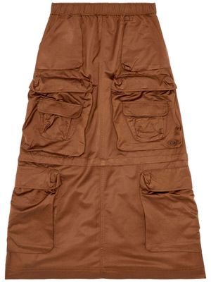 Diesel D-Nita cargo long skirt - Brown