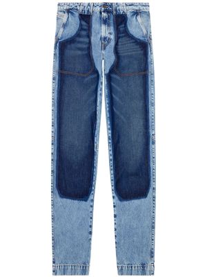 Diesel D-P-5-D 0ghaw mid-rise tapered jeans - Blue