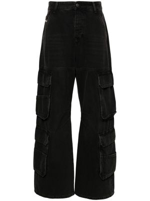 Diesel D-Sire low-rise cargo jeans - Black