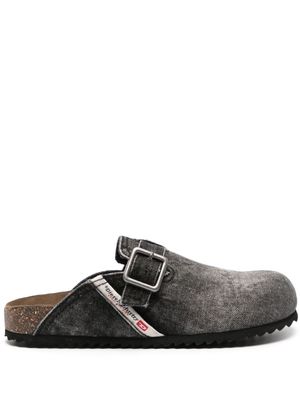 Diesel D-Woodstock X denim slippers - Black