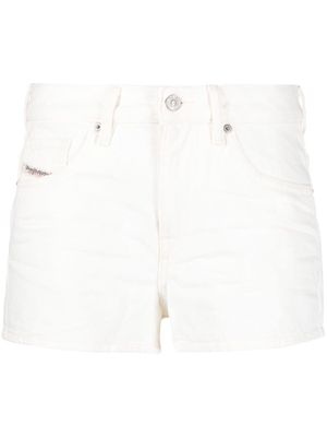 Diesel De-Yuba high-waisted denim shorts - White
