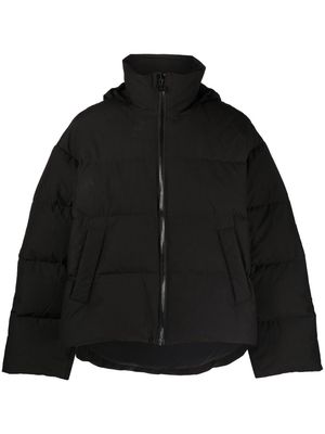 Diesel debossed-logo padded jacket - Black