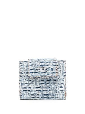 Diesel denim bi-fold wallet - Blue