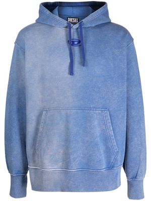 Diesel distressed-effect hoodie - Blue