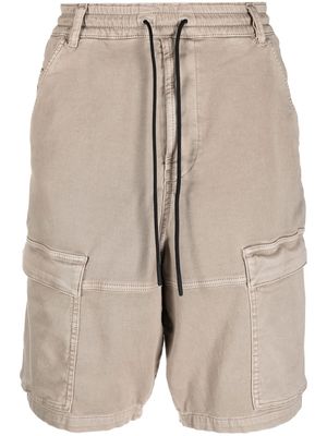 Diesel drawstring cargo shorts - Neutrals