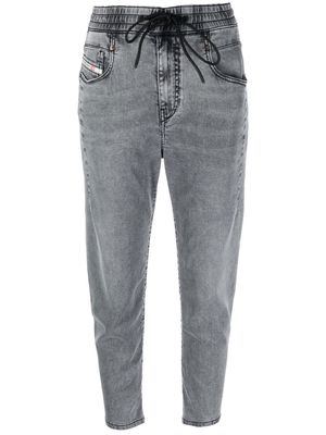 Diesel drawstring-waist cropped jeans - Grey