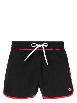 Diesel drawstring-waistband swim shorts - Black