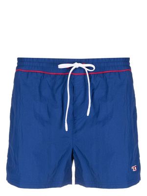 Diesel drawstring-waistband swim shorts - Blue