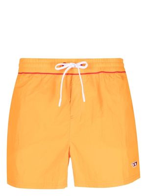 Diesel drawstring-waistband swim shorts - Orange