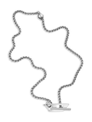 Diesel Dx1477 logo-pendant necklace - Silver