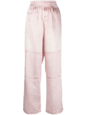 Diesel elasticated-waistband trousers - Pink