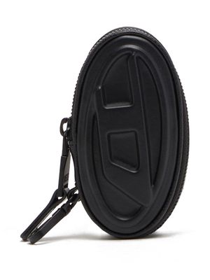 Diesel embossed-logo zipped key pocket - Black