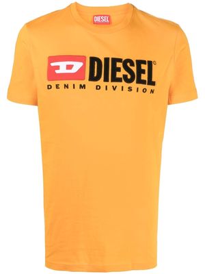 Diesel embroidered Denim Division logo T-shirt - Orange