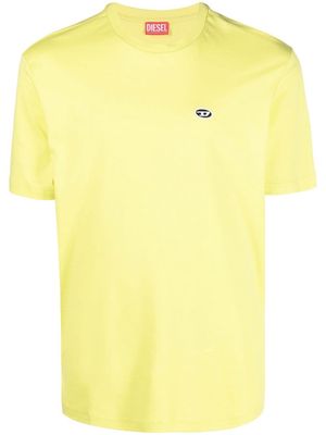 Diesel embroidered-logo cotton T-shirt - Yellow