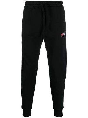 Diesel embroidered-logo detail track pants - Black