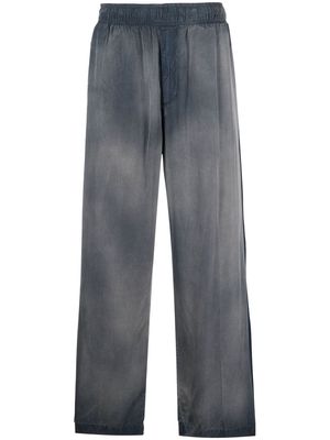 Diesel embroidered-logo regular trousers - Blue