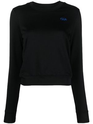 Diesel embroidered logo sweater - Black