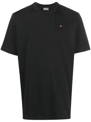 DIESEL embroidered logo T-shirt - Black